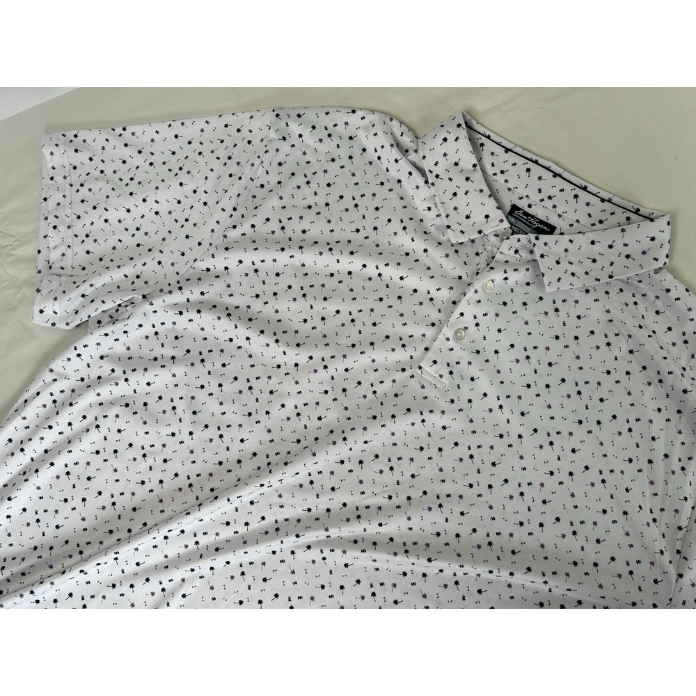 NWT Ben Hogan Polo 3XL Performance Golf Floral Short Sleeve Athleisure Stretchy